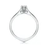 Pierścionek z białego złota z diamentem